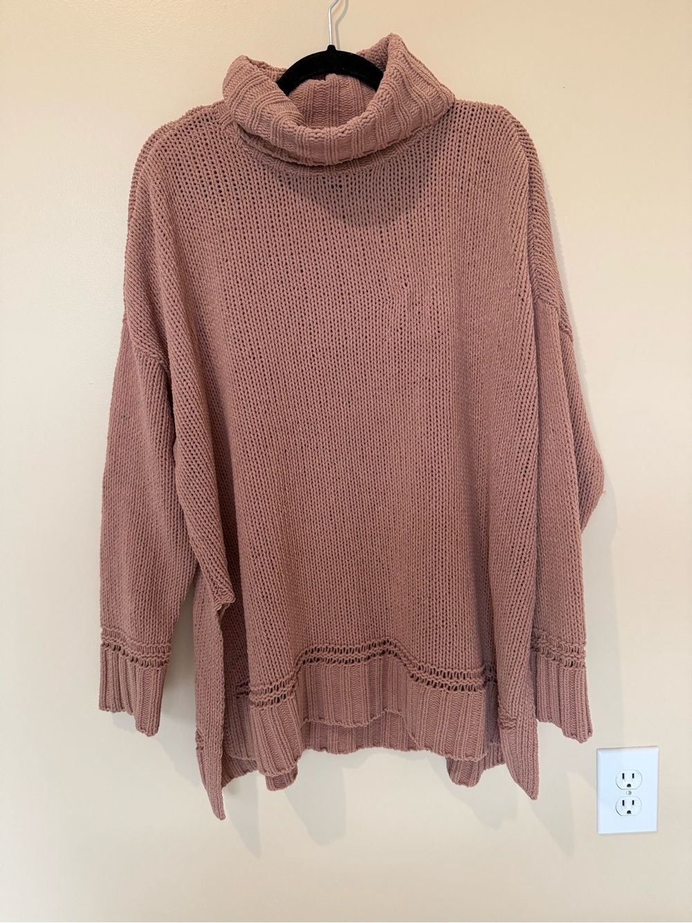 aerie Mauve Oversized Cowlneck Sweater